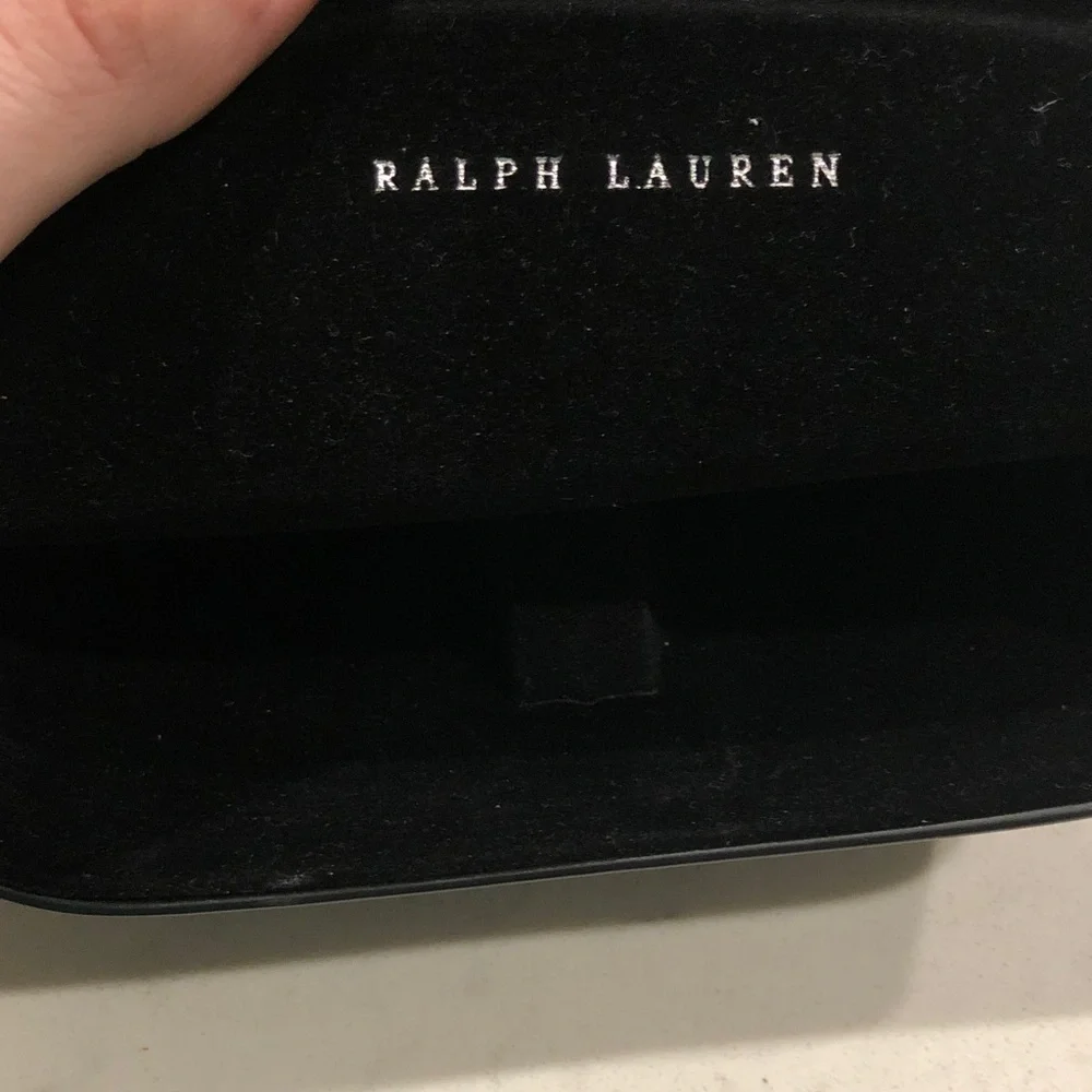 Black Leather Ralph Lauren Sunglasses Case